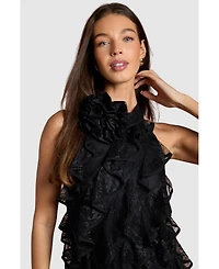 Coast Women's Lace Frill Mini Dress