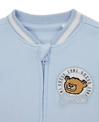 Guess Baby Boys' Bodysuit, Bomber Jacket, and Pants, 3-Piece Set