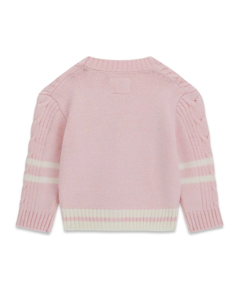 Guess Baby Girls' Long-Sleeve V-Neck Sweater