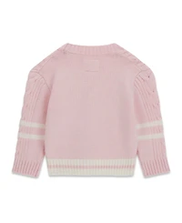 Guess Baby Girls' Long-Sleeve V-Neck Sweater