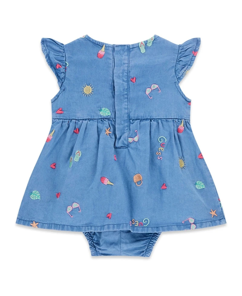 Guess Baby Girls' Chambray Bodysuit Dress