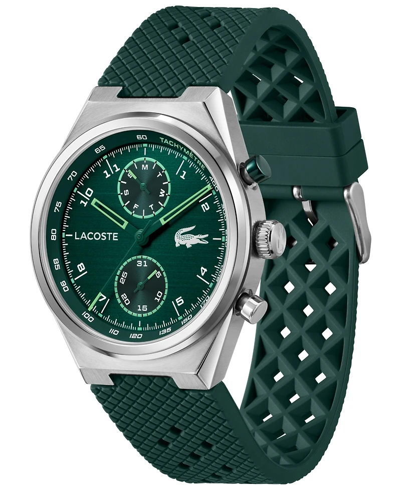 Lacoste Men's Line Racer Silicone Strap Watch