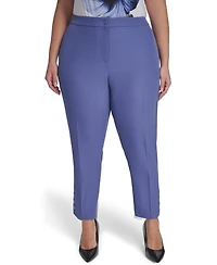 Calvin Klein Plus Mid Rise Slim Leg Pants