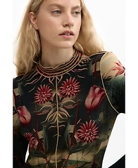 Desigual Women's Printed high neck t-shirt