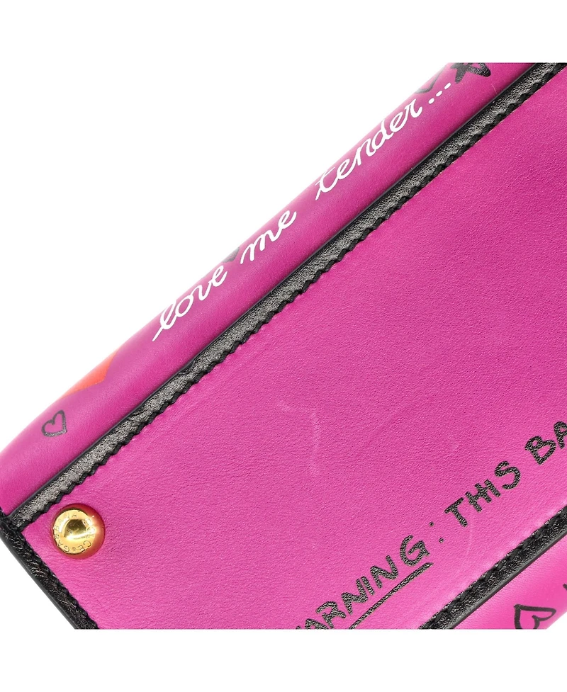 Pre-Owned Dolce & Gabbana Mini Welcome Top Handle Bag Printed Leather