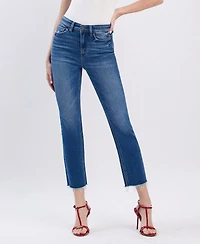 Flying Monkey Women's Super High Rise Slim Straight Jeans