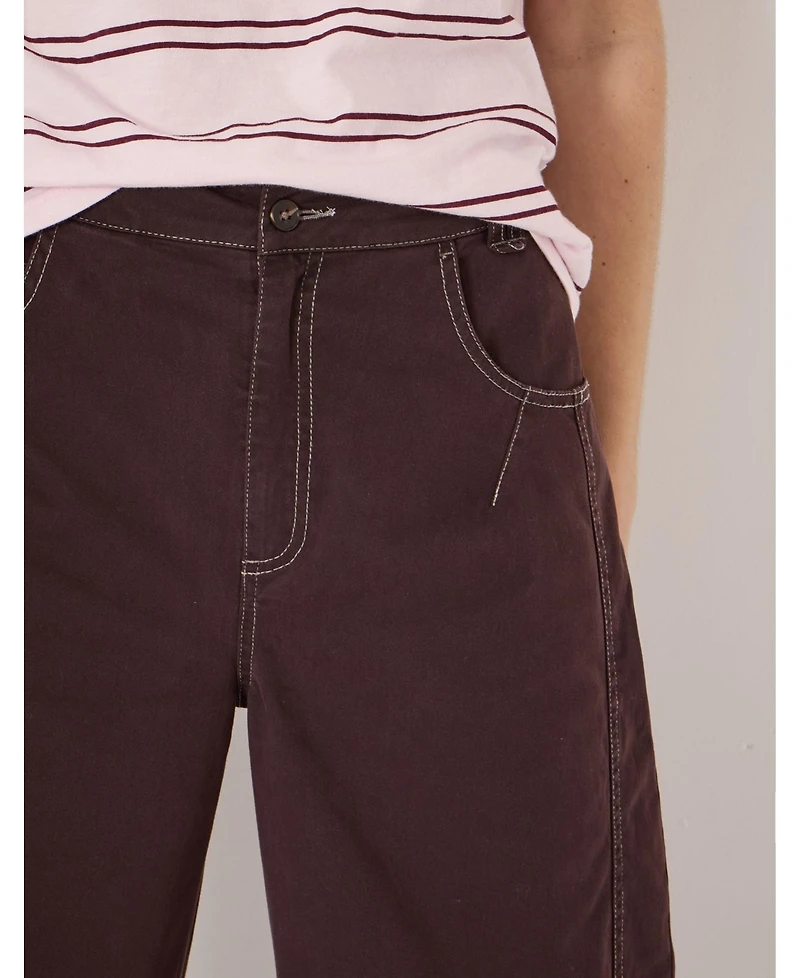 Hush Women's Bryce Seam Detail Barrel Leg Trousers