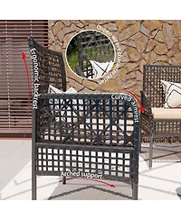 Clihome 4 Pieces Outdoor Patio Furniture Set