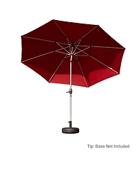 Clihome 9FT Patio Umbrella, Outdoor Market Umbrella with Push Button Tilt and Crank