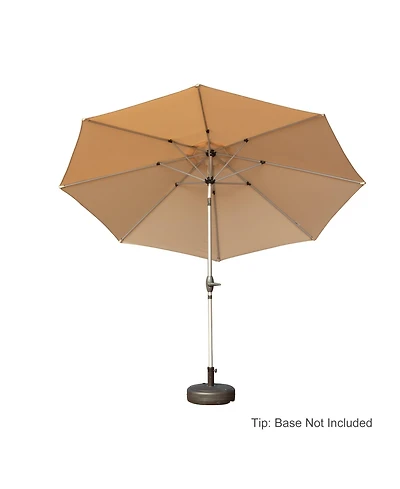 Clihome 9FT Patio Umbrella, Outdoor Market Umbrella with Push Button Tilt and Crank