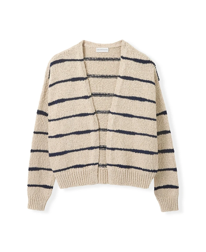 Celtic & Co. Women's Long Sleeve Drop Stitch Cardigan