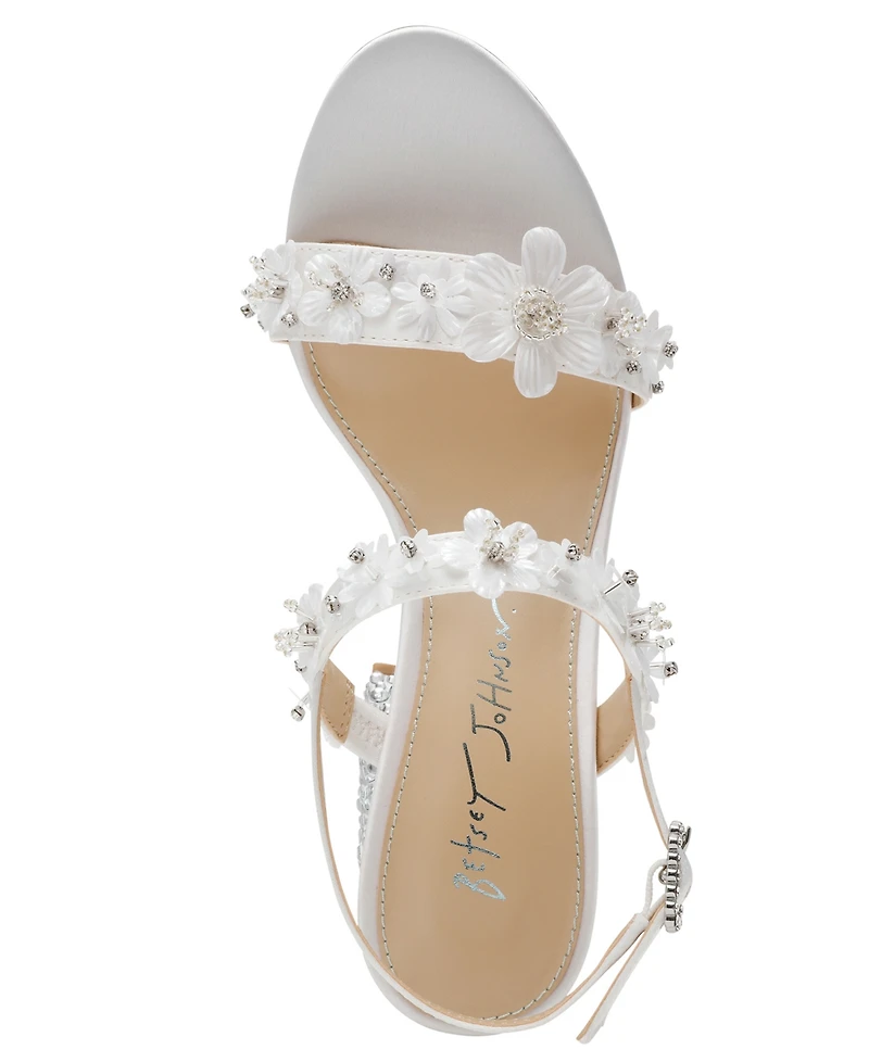 Betsey Johnson Women's Drue Block Heel Dress Sandals