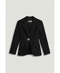 Nocturne Women's Sculpted Single-Button Tailored Jacket
