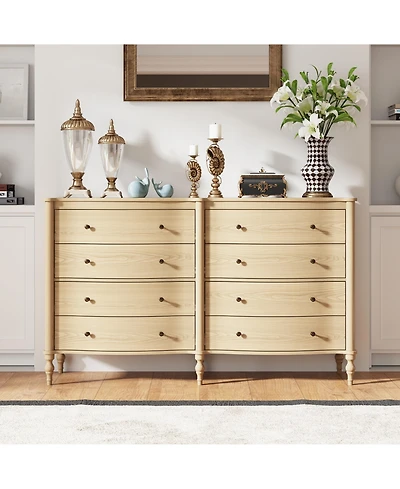 Homsee 63" 8-Drawer Bedroom Dresser , Modern Chest of Drawers