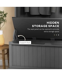 Homcom 3-In-1 Hall Tree Storage Bench and Coat Rack