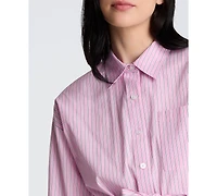 Kenneth Cole Women's Striped Mini Shirt Dress