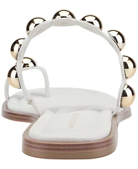 Marc Fisher Women's Zaby Ornamented Toe Ring Flat Sandals