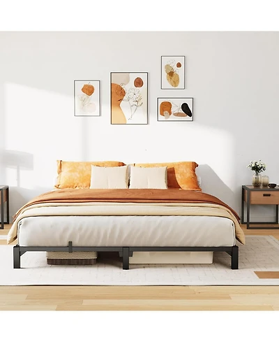 gaomon 6 in Bed Frame, Heavy Duty Metal Platform Bed Frame with Durable Iron Slat Support and Legs