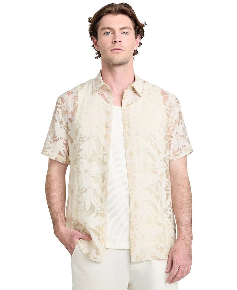 Guess Men's Regular-Fit Devore Floral Shirt