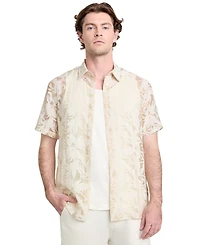 Guess Men's Regular-Fit Devore Floral Shirt