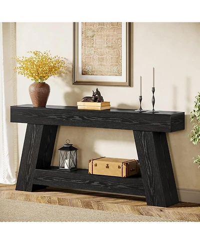Tribesigns 70.9 Inch Long Console Tables, Farmhouse Entryway Table with Storage