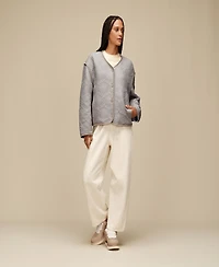 Ugg Women's Regular Fit Button Closure Sun Quilted Jacket