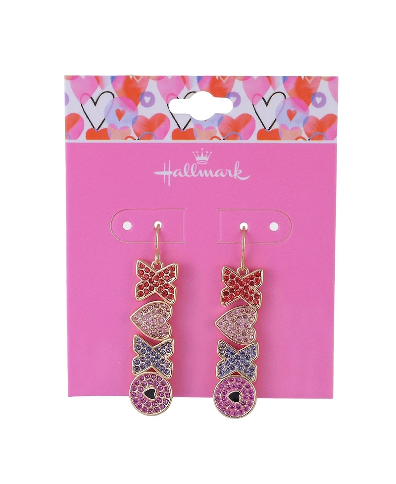Hallmark Stone Xoxo Linear Earrings