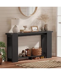 Homcom Farmhouse Console Table, 63" Narrow Entryway Table