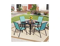 Slickblue 4-Piece Patio Chair Set with All-Weather Fabric for Outdoor Use