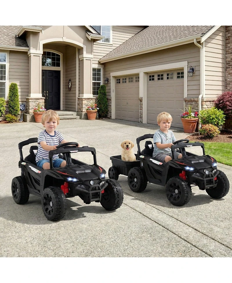 Mecale 12V Battery Powered Ride On Tractor with Parent Remote