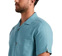 Cubavera Men's Geometric Dobby Print Shirt