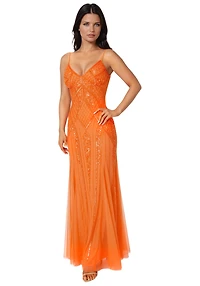Bebe Women's Beaded Gown