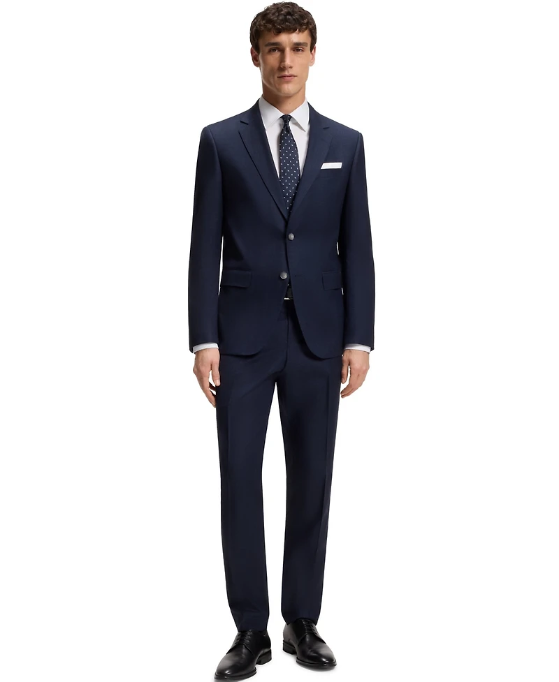 Boss by Hugo Men's Easy-Iron Cotton Poplin Slim-Fit Dress Shirt