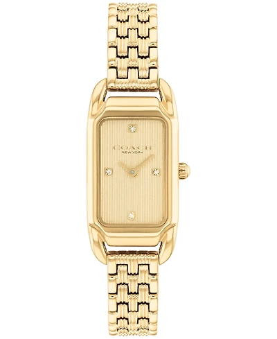 Coach Women's Cadie Gold Tone Stainless Steel Bracelet Watch, 17.5mm
