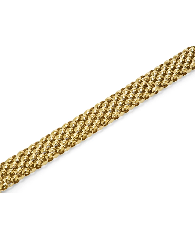 Olivia Burton Women's Chequerboard Link Gold Tone Stainless Steel Bracelet