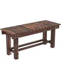 Outsunny Wooden Garden Bench Wood