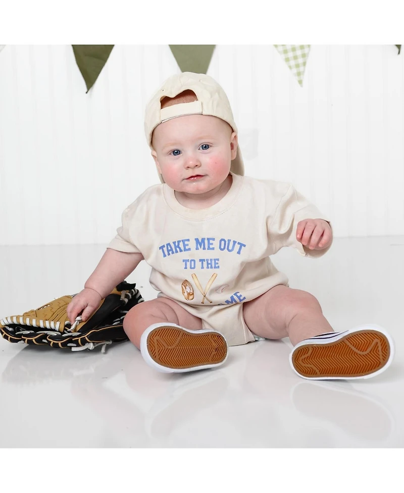 Sweet Wink Baby Boys Take Me Out To The Ballgame Short Sleeve Romper