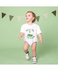 Sweet Wink Baby Boys New To The Club Patch Short Sleeve Romper