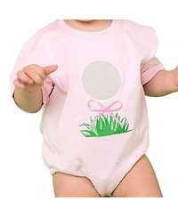 Sweet Wink Baby Girls Golf Tee Bow Patch Short Sleeve Romper