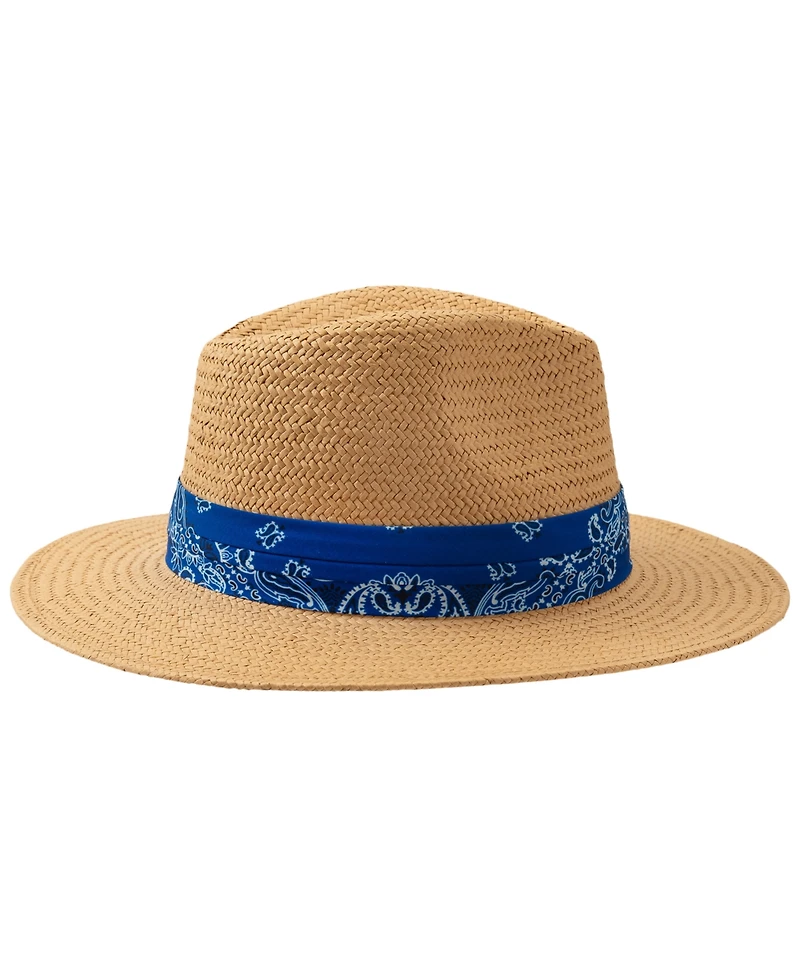 Lauren Ralph Printed Band Fedora Hat