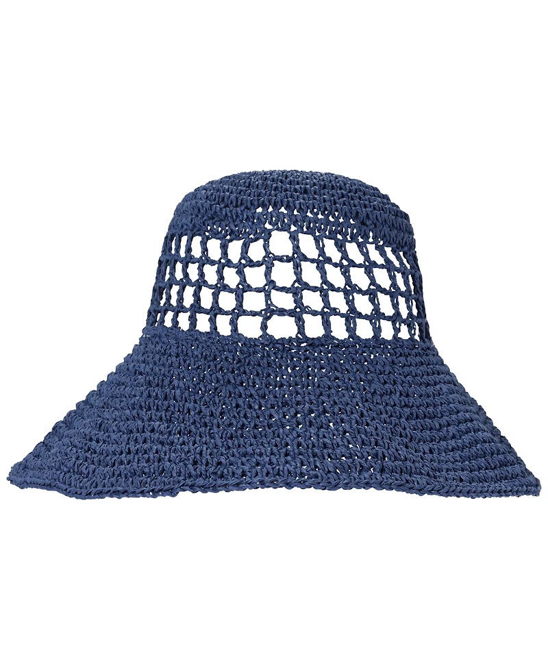 Lauren Ralph Crochet Open Crown Sun Hat
