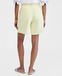 On 34th Women's High-Rise Crepe Bermuda Shorts, Macy's Exclusive