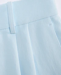 On 34th Women's High-Rise Polished Crepe Pleated Wide-Leg Trousers, Macy's Exclusive