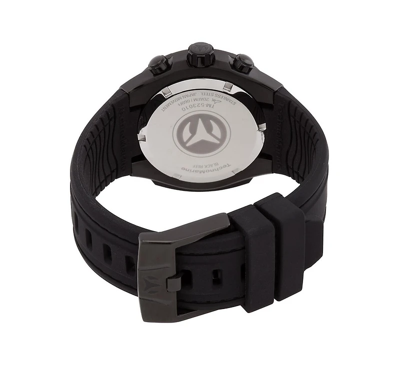 TechnoMarine Men's Tm-523010 Reef Quartz Chronograph Black Dial Watch