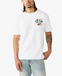True Religion Men's Short-Sleeve Garden Horseshoe T-Shirt