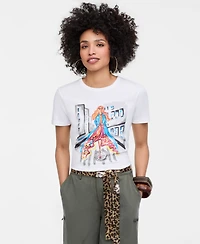 Women's Graphic-Print Cropped T-Shirt, Macy's Exclusive- Molly Rogers Capsule Collection