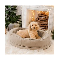 FunnyFuzzy Washable Donut Dog Bed