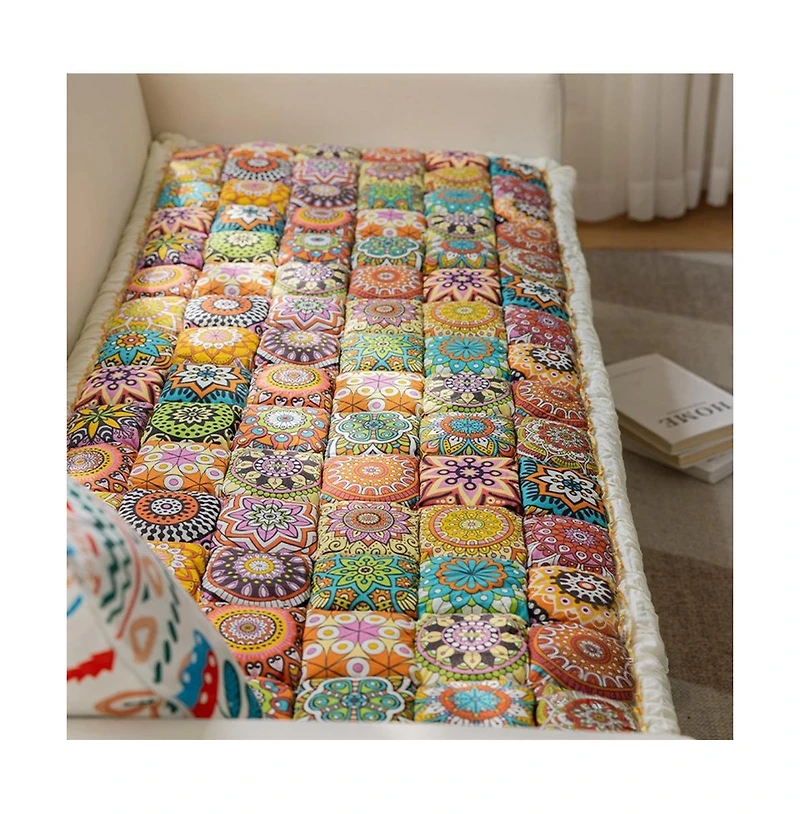 FunnyFuzzy Garden Chic Cotton Sofa Seat Pad