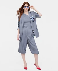 Women's Flower Pin Pinstripe Blazer, Macy's Exclusive-Molly Rogers Capsule Collection