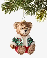 Holiday Lane Cozy Cabin Bear Ornament, Macy's Exclusive